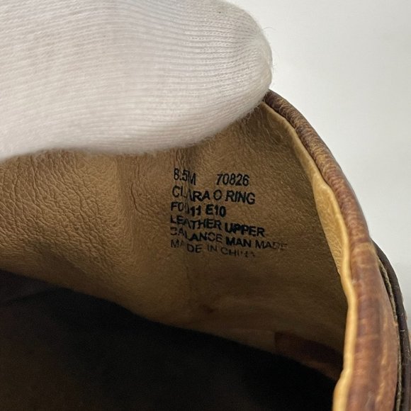 Frye Clara O Ring Wooden Clogs Distressed Leather Cognac, Women's Size 8.5M - Picture 12 of 12